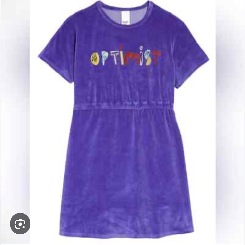 Open Edit Purple Velour Dress